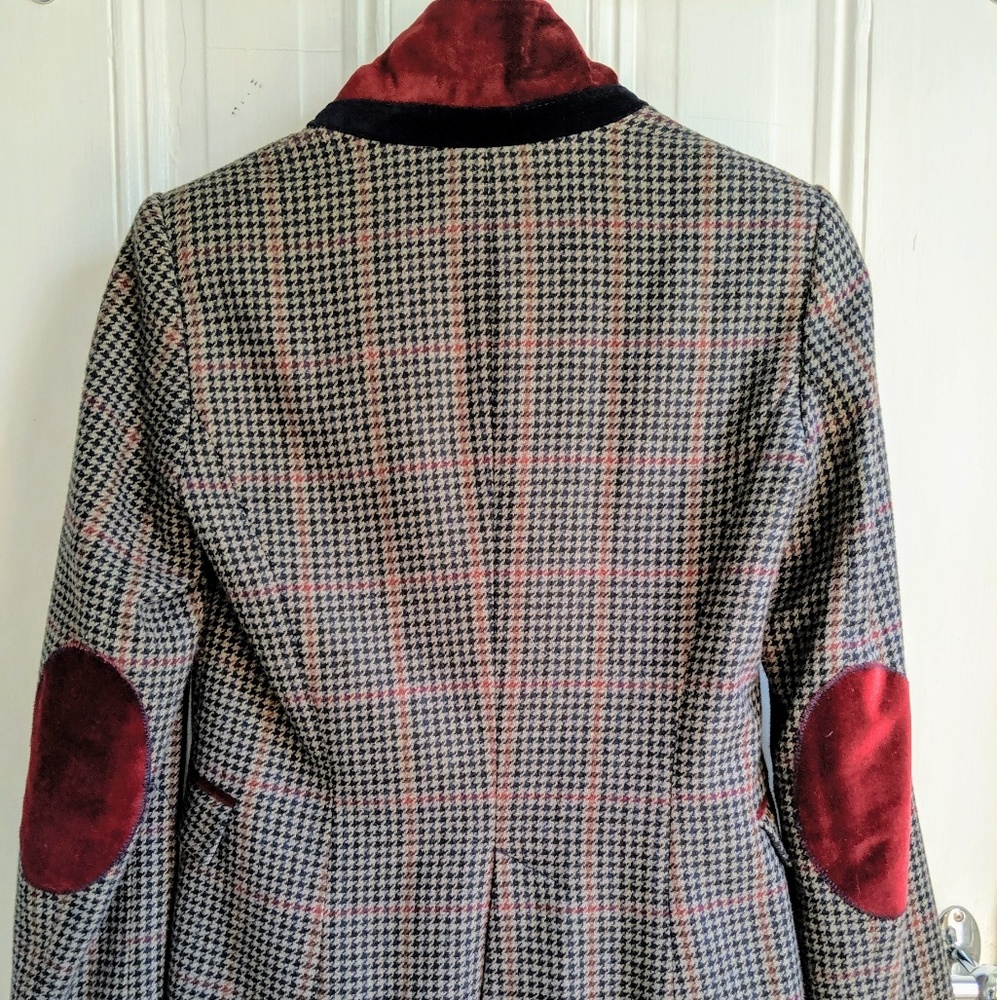 ZARA houndstooth blazer
